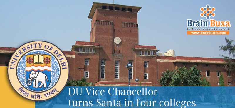 DU Vice Chancellor turns Santa in four colleges