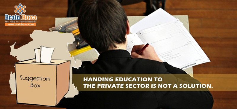 Handing education to the private sector is not a solution.