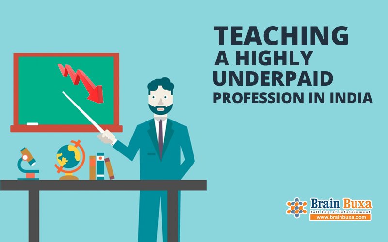 Teaching - a highly underpaid profession in India