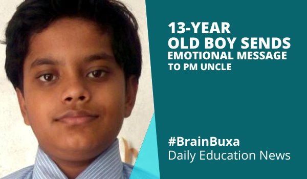 13-Year Old Boy Sends Emotional Message to PM Uncle