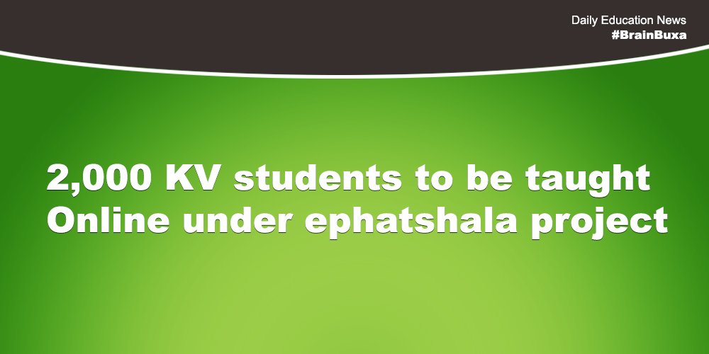 2,000 KV students to be taught Online under ephatshala project