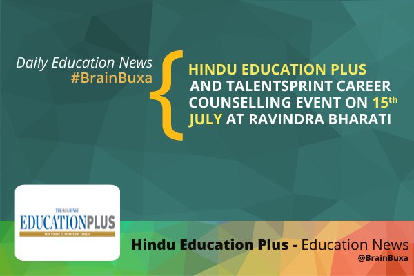 Hindu Education Plus and TalentSprint Career Counselling Event on 15th July at Ravindra Bharati