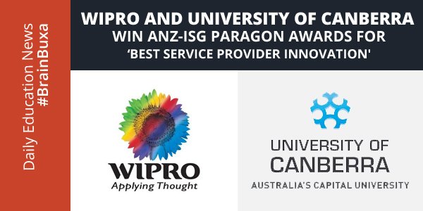 Wipro and University of Canberra Win ANZ-ISG Paragon Awards for 'Best Service Provider Innovation'