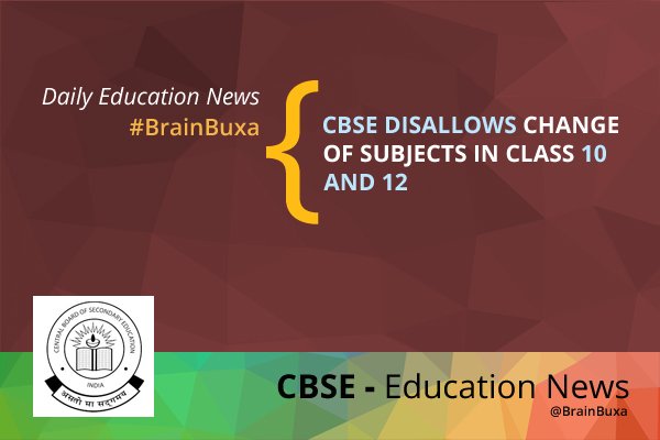 Image of CBSE disallows change of subjects in class 10 and 12 | Education News Photo