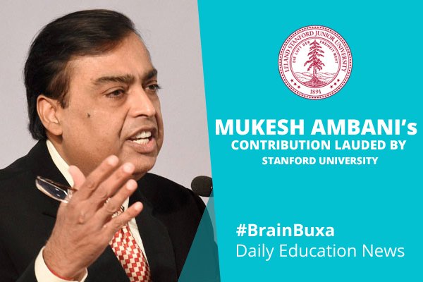 Mukesh Ambani's contribution lauded by Stanford University