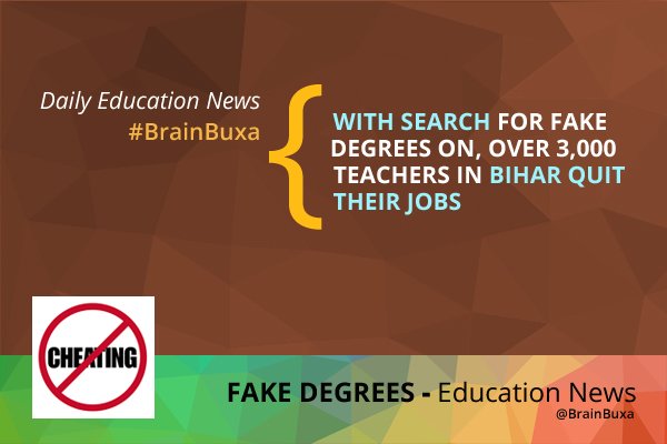 With search for fake degrees on, over 3,000 teachers in Bihar quit their jobs