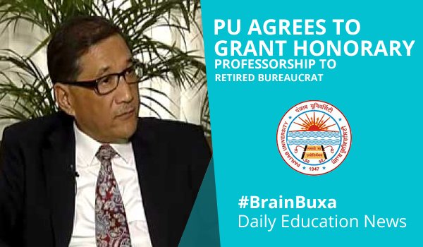 PU agrees to grant honorary professorship to retired bureaucrat