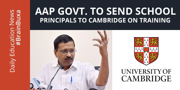 AAP govt. to send school principals to Cambridge on training