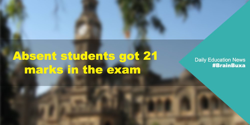 Absent students got 21 marks in the exam