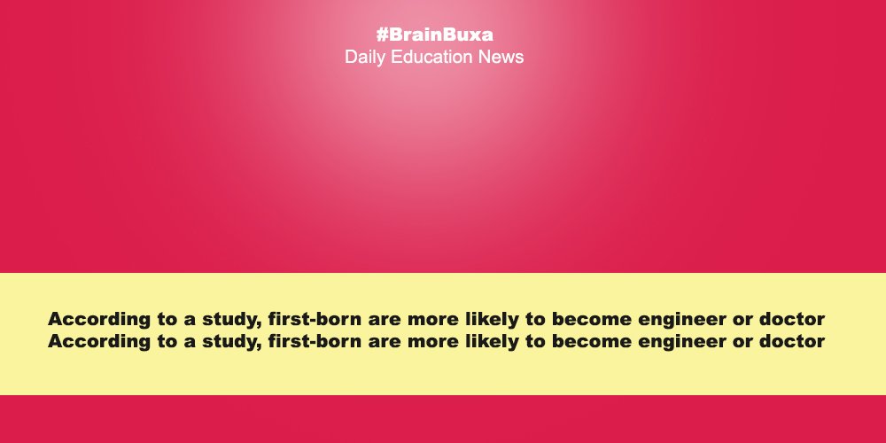 Image of According to a study, first-born are more likely to become engineer or doctorAccording to a study, first-born are more likely to become engineer or doctor | Education News Photo