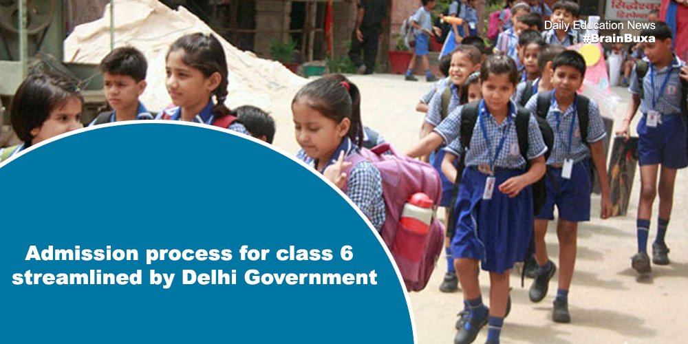 Admission process for class 6 streamlined by Delhi Government