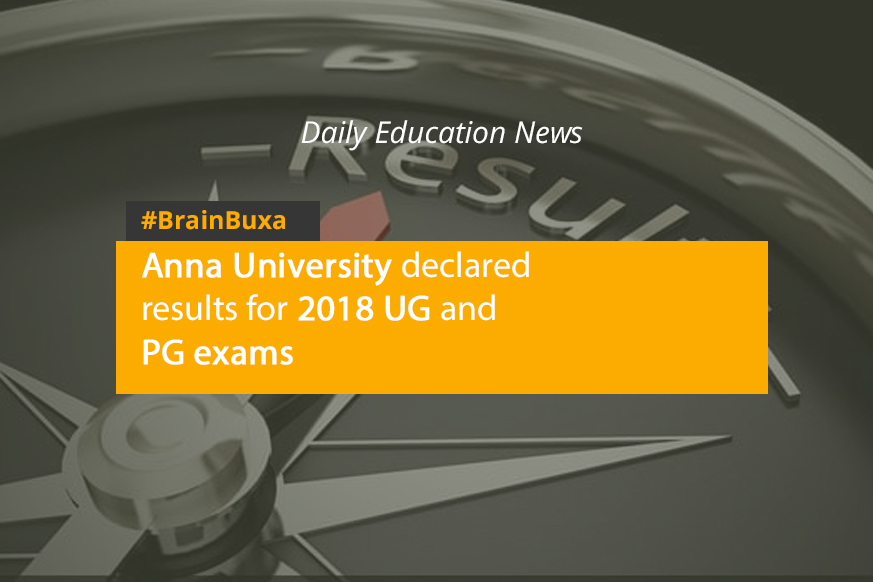 Anna University declared results for 2018 UG and PG exams