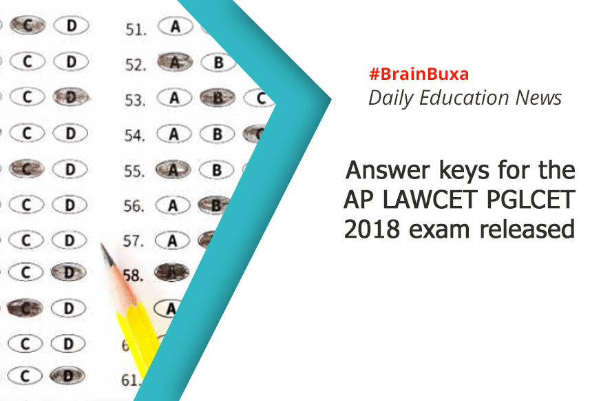 Answer keys for the AP LAWCET PGLCET 2018 exam released