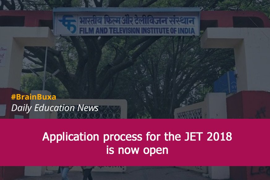 Application process for the JET 2018 is now open