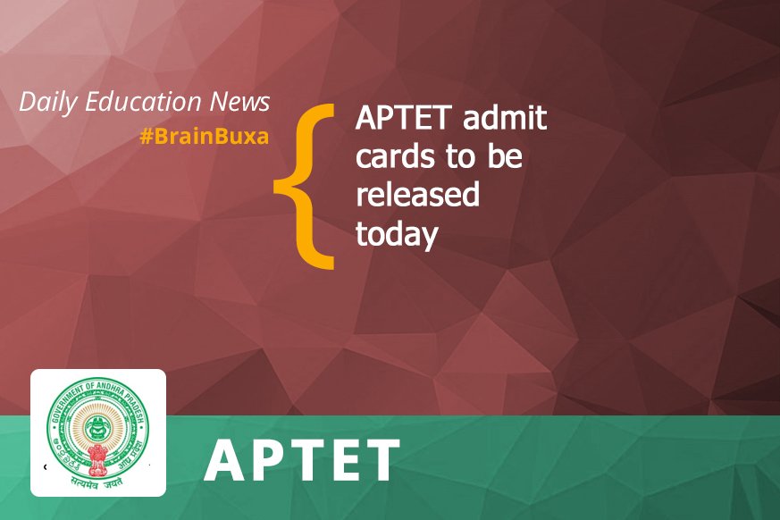 APTET admit cards to be released today