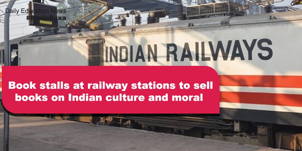 Book stalls at railway stations to sell books on Indian culture and moral