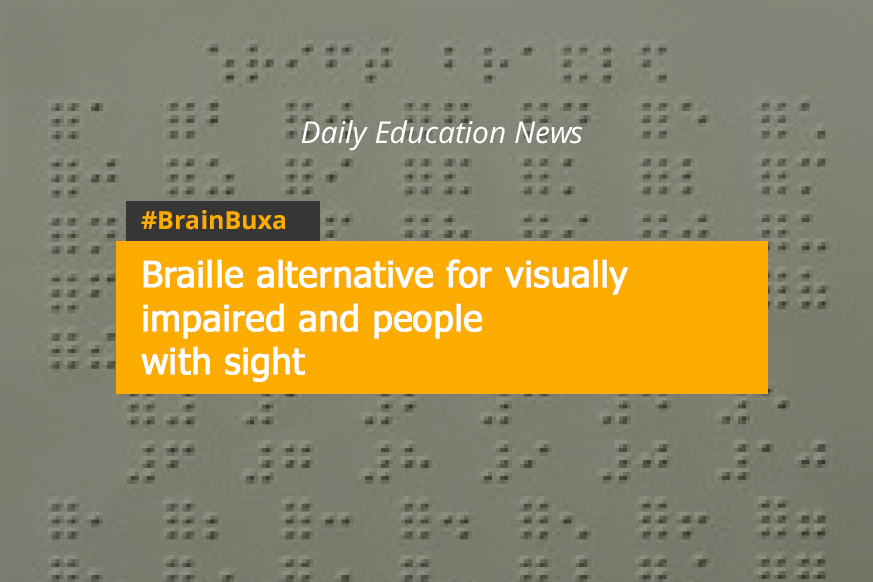 Braille alternative for visually impaired and people with sight