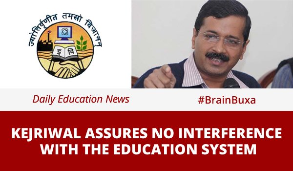 Image of Kejriwal assures no interference with the education system | Education News Photo