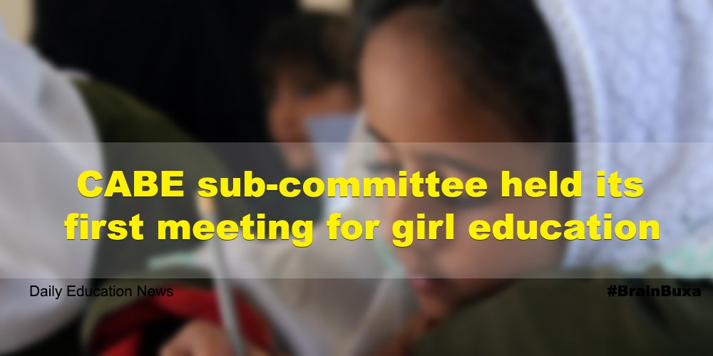 CABE sub-committee held its first meeting for girl education