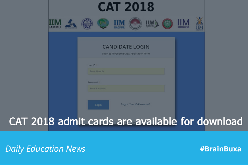 CAT 2018 admit cards are available for download