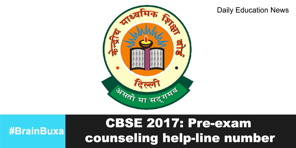 CBSE 2017: Pre-exam counseling help-line number