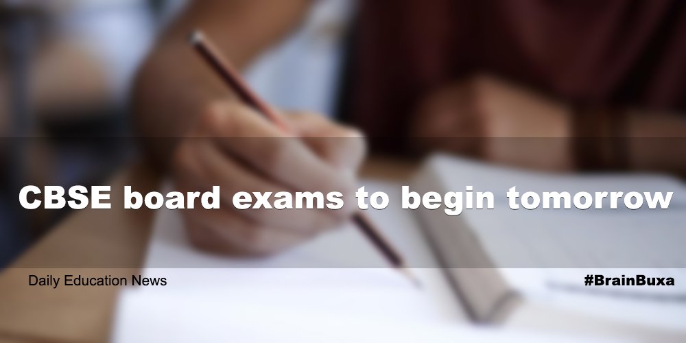 CBSE board exams to begin tomorrow