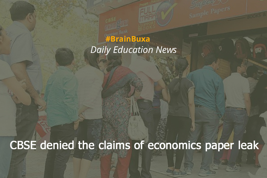 CBSE denied the claims of economics paper leak