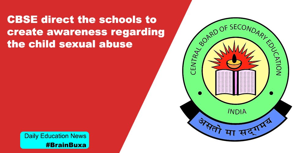 CBSE direct the schools to create awareness regarding the child sexual abuse