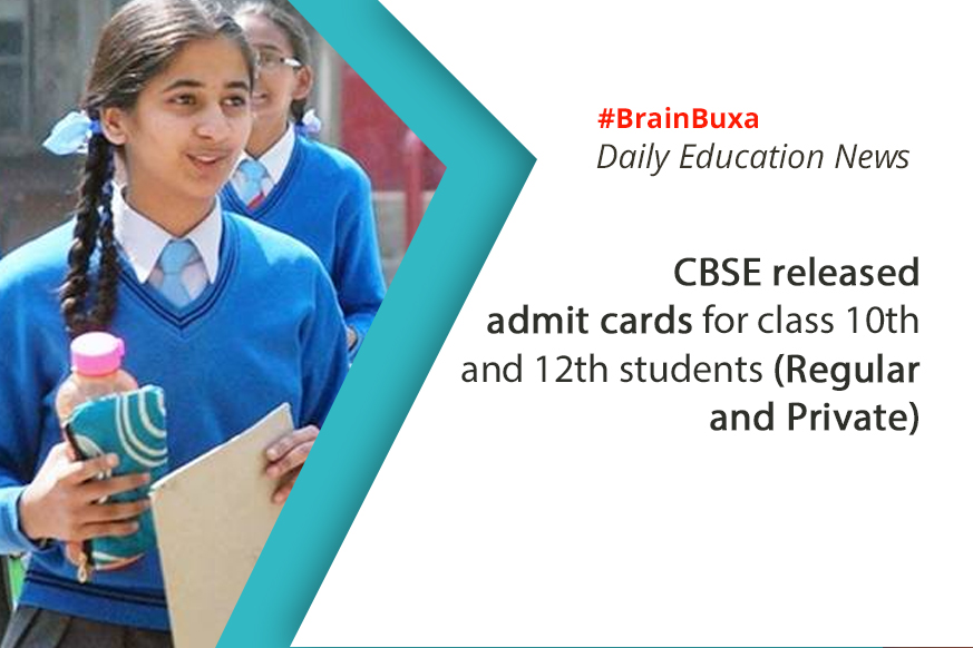 Image of CBSE released admit cards for class 10th and 12th students (Regular and Private) | Education News Photo