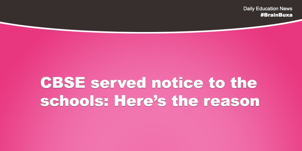 Image of CBSE served notice to the schools: Here’s the reason | Education News Photo