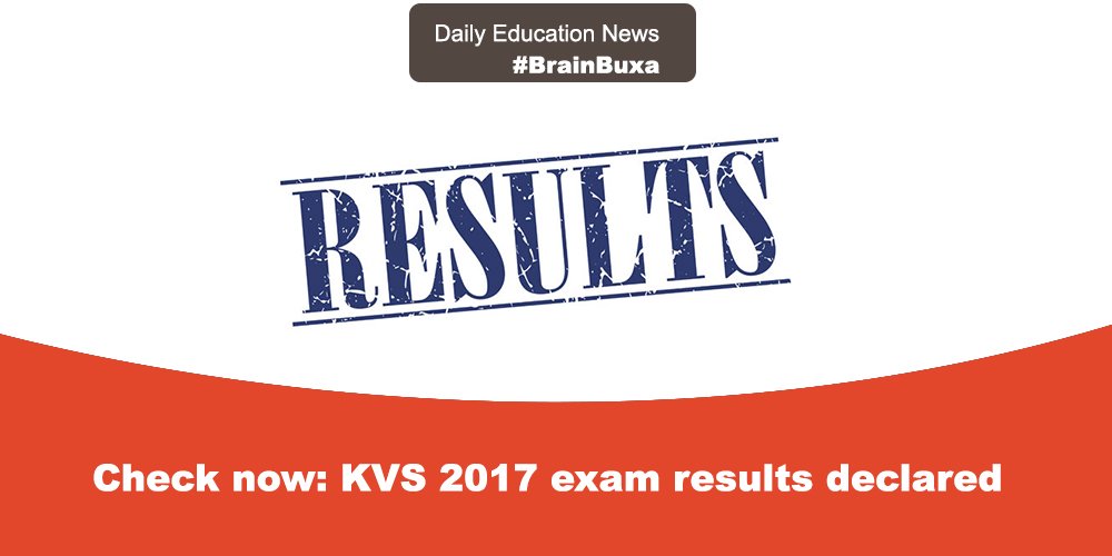 Check now: KVS 2017 exam results declared