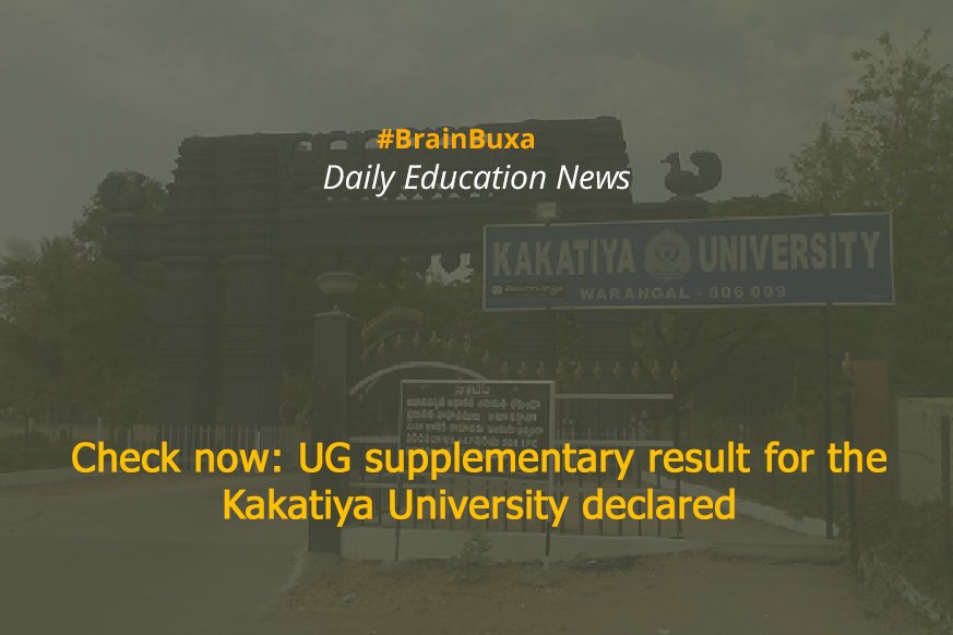 Check now: UG supplementary result of the Kakatiya University declared