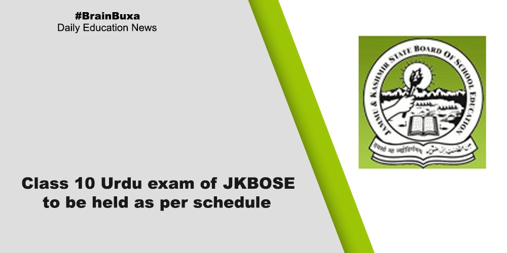 Class 10 Urdu exam of JKBOSE to be held as per schedule