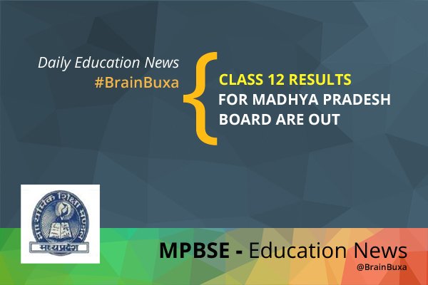 Class 12 results for Madhya Pradesh board are out