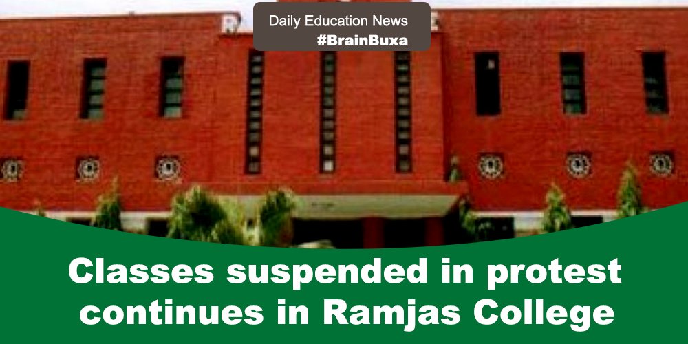 Classes suspended in protest continues in Ramjas College