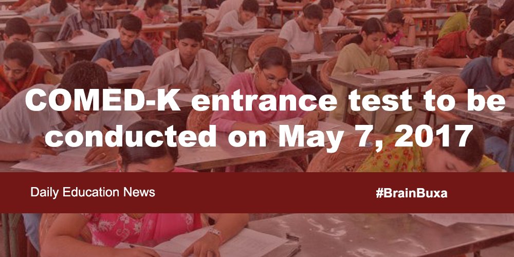 COMED-K entrance test to be conducted on May 7, 2017