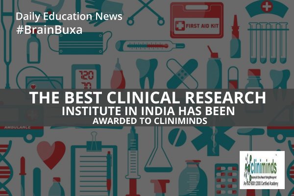 The Best Clinical Research Institute in India has been Awarded To Cliniminds