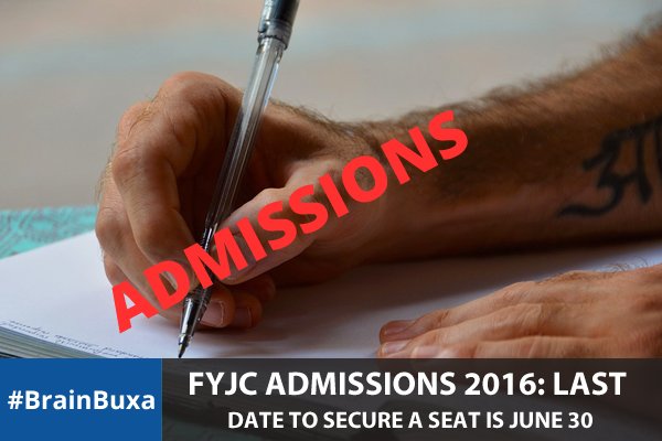 FYJC Admissions 2016: The Last Date To Secure A Seat Is June 30