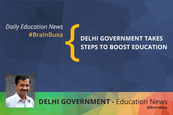 Delhi government takes steps to boost education