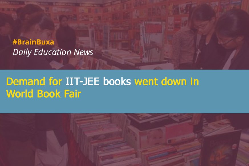 Demand for IIT-JEE books went down in the World Book Fair