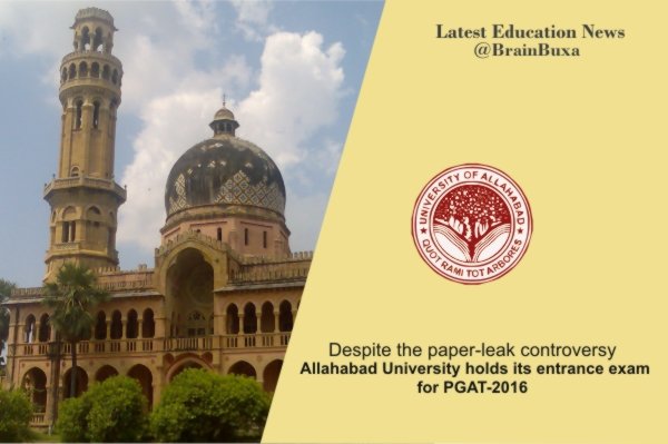 Despite the paper-leak controversy, Allahabad University holds its entrance exam for PGAT-2016