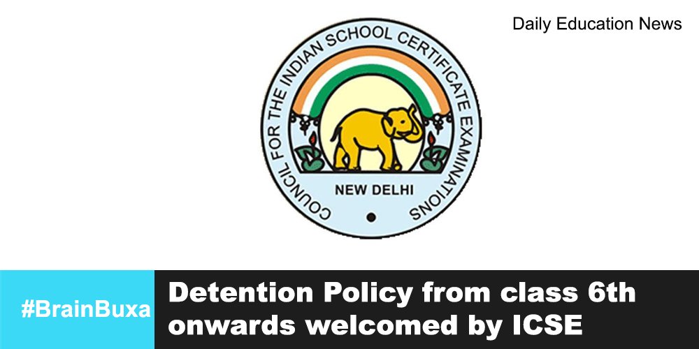 Detention Policy from class 6th onwards welcomed by ICSE