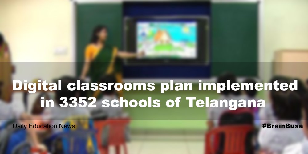 Digital classrooms plan implemented in 3352 schools of Telangana