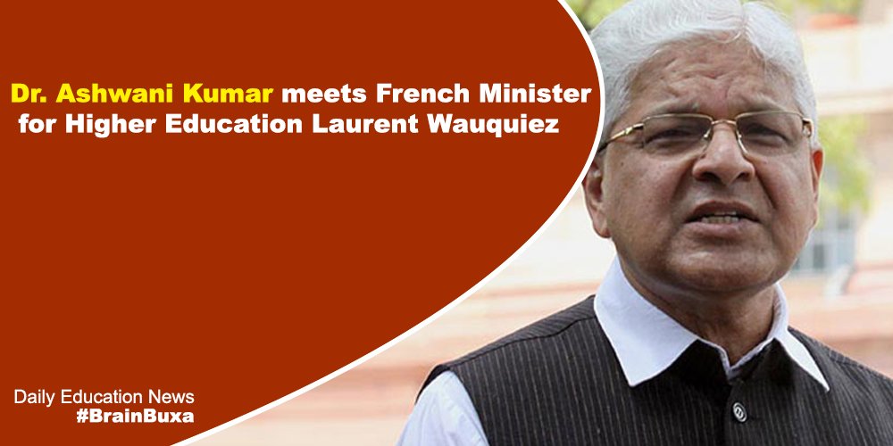  Dr Ashwani Kumar meets French Minister for Higher Education Laurent Wauquiez 