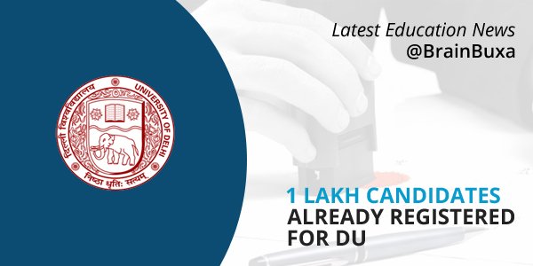 1 lakh candidates already registered for DU