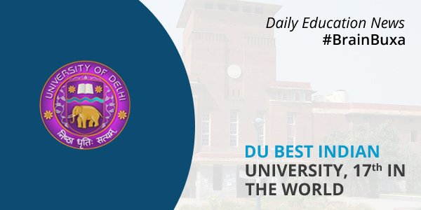 DU best Indian University, 17th in the world