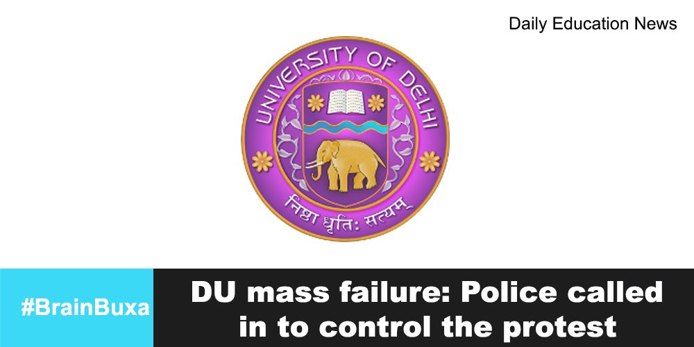 DU mass failure: Police called in to control the protest