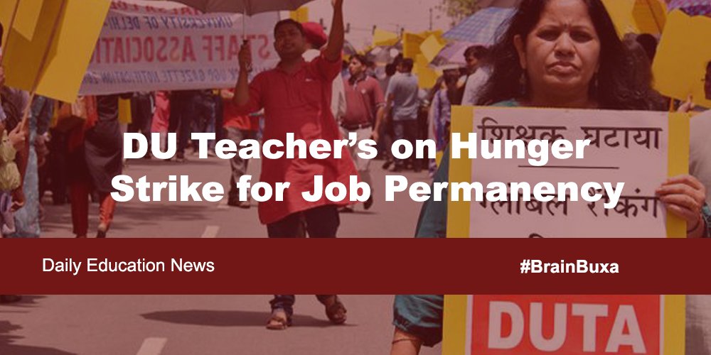 DU Teacher’s on Hunger Strike for Job Permanency