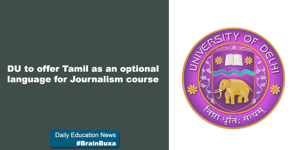 DU to offer Tamil as an optional language for Journalism course