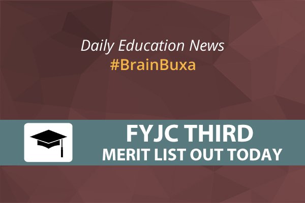 FYJC Third Merit List out Today